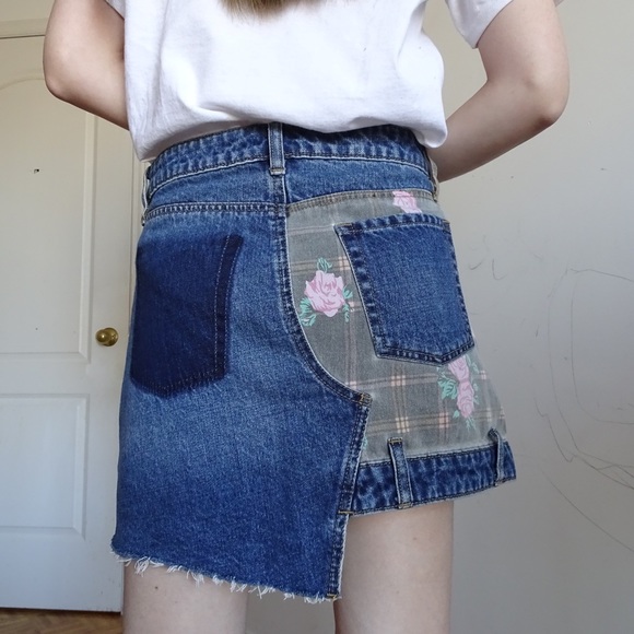 PATCHWORK BDG DENIM SKIRT - Picture 4 of 6